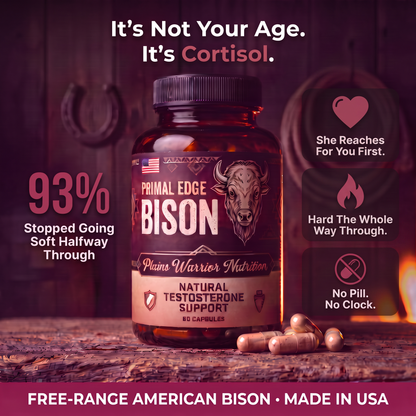 Cortisol | It's not your age. It's cortisol. 93% stopped going soft halfway through. She reaches for you first.