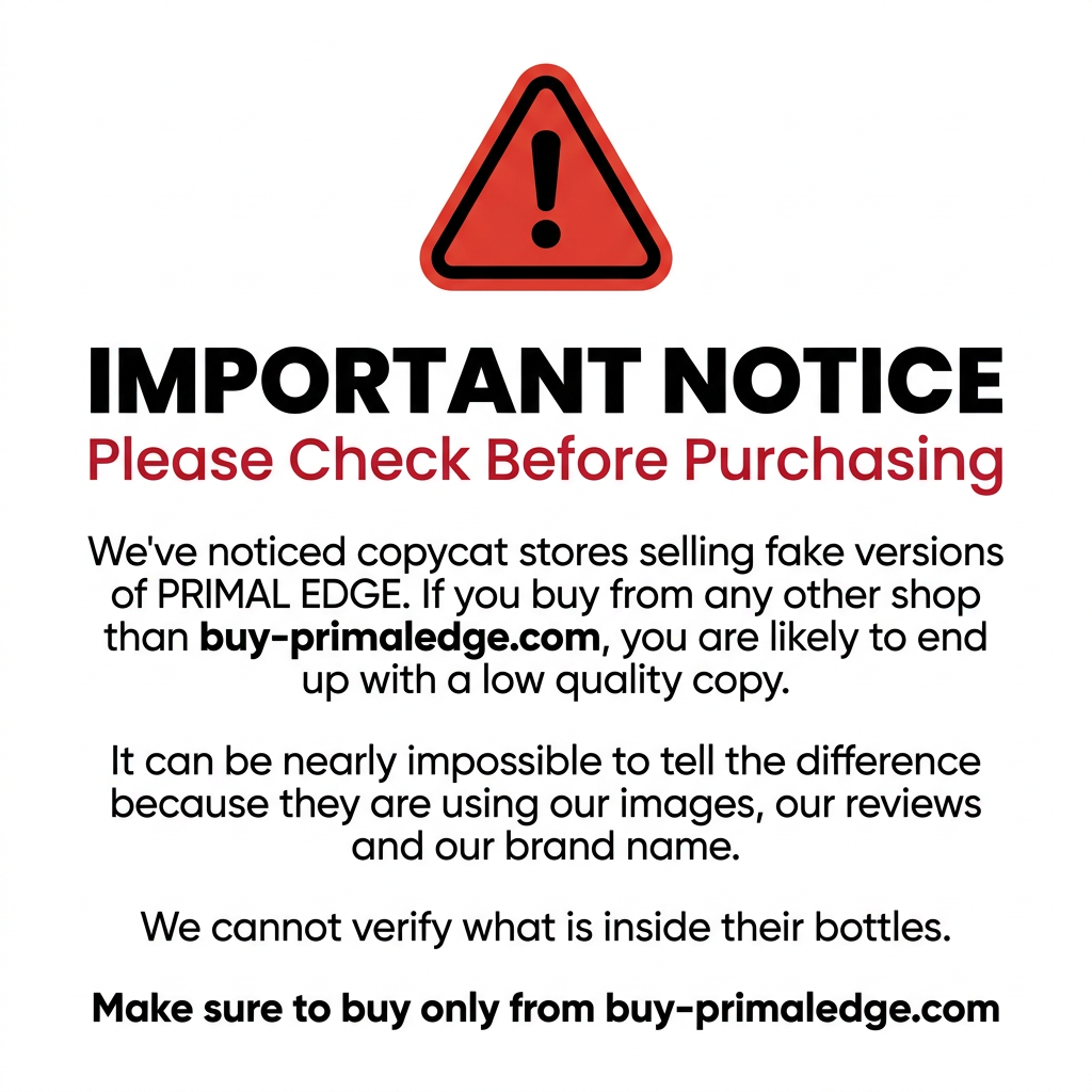 Important notice: only buy Primal Edge from buy-primaledge.com