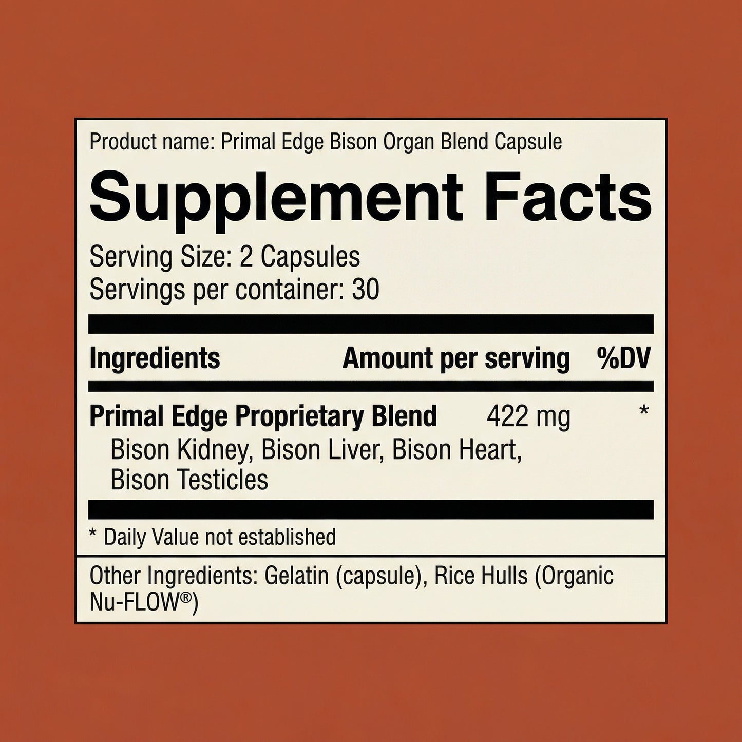 Primal American Bison | Testosterone Booster